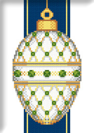 Схема "White Faberge Christmas Egg with Emeralds"