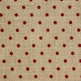 Белфаст 32, цвет: льняной в красный горох (Belfast Petit Raw Natural/Red Points 5391), 50x70 см