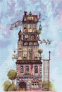 На чердаке гуляет ветер (25*38 см)
