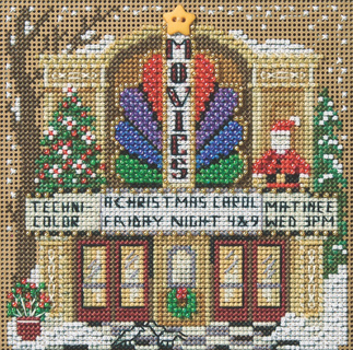 Кинотеатр (Movie Theater (2026) - Christmas Village) (13.2*13.2 см)
